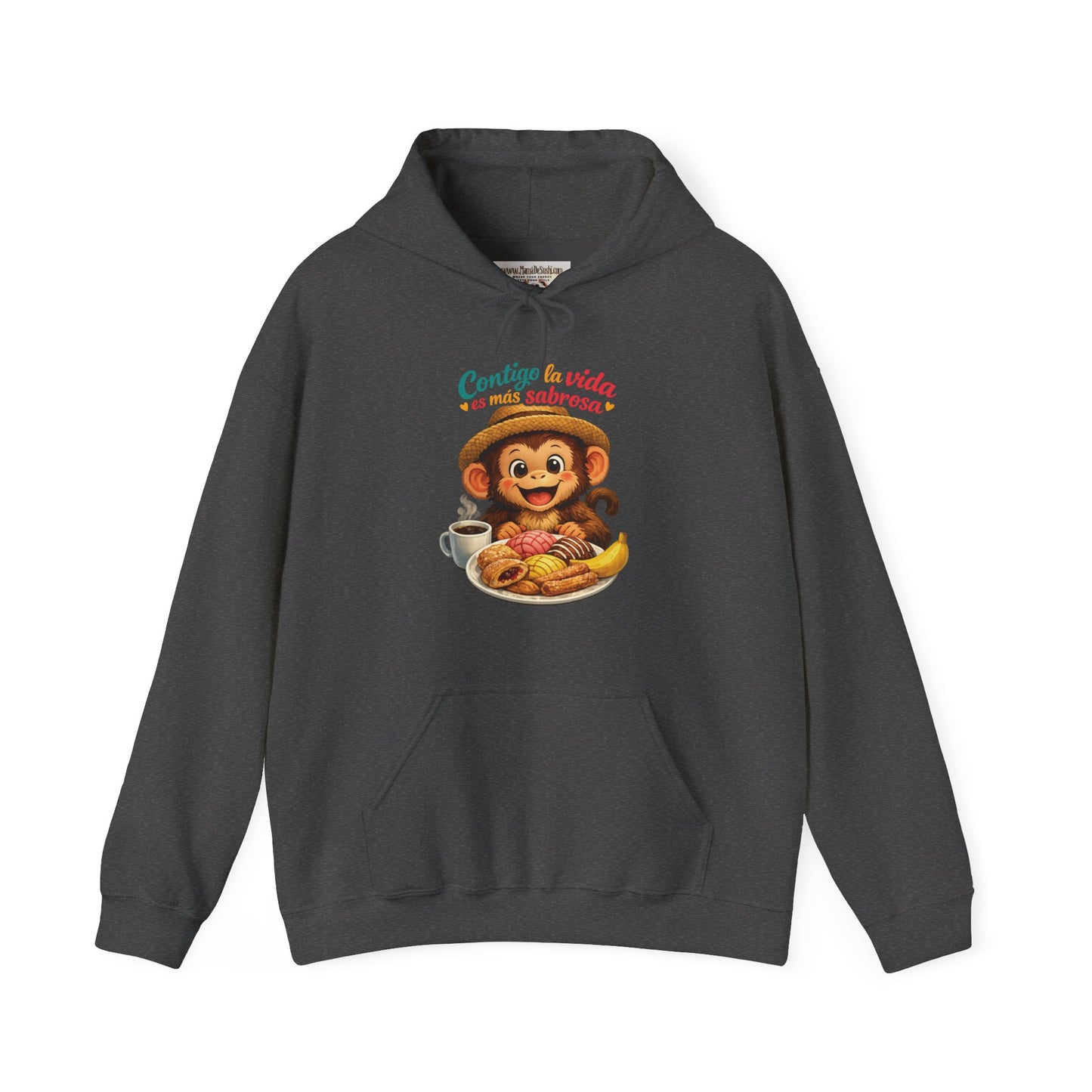 Unisex Heavy Blend™ Hooded Sweatshirt - Contigo la vida es mas sabrosa