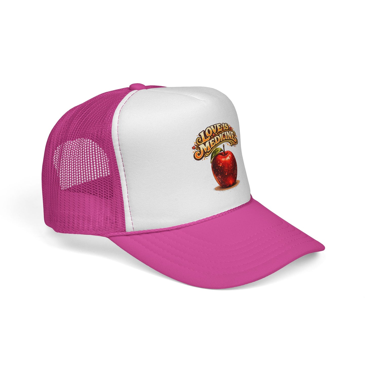 Trucker Caps - Love is Medicine - Manzana