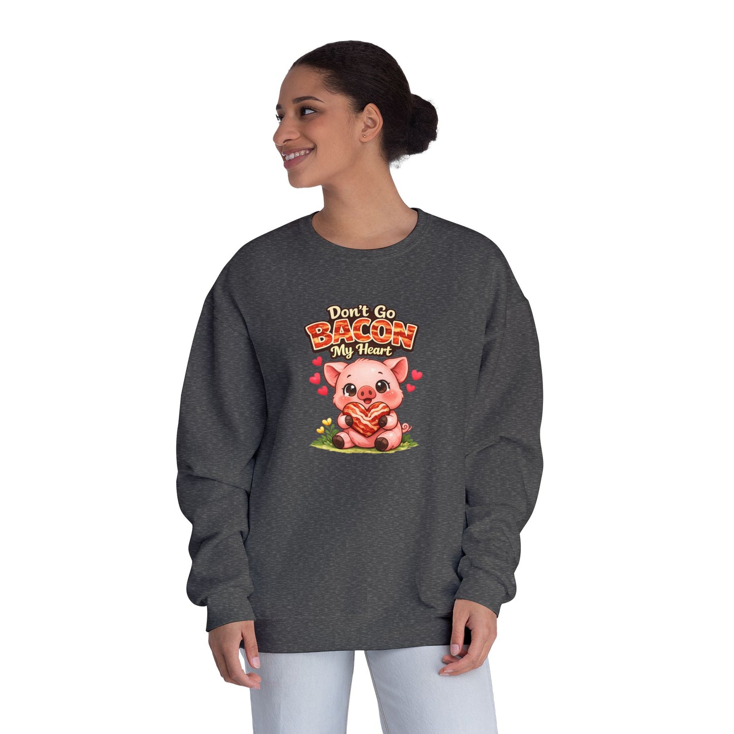 Unisex NuBlend® Crewneck Sweatshirt - Don't go Bacon My Heart
