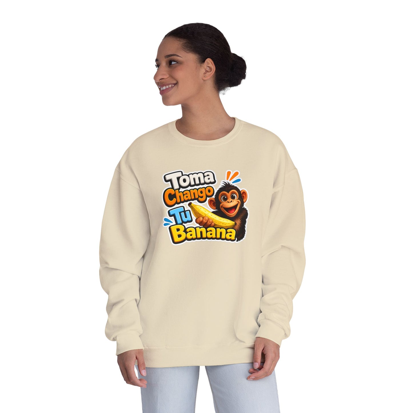 Unisex NuBlend® Crewneck Sweatshirt - Toma Chango Tu Banana