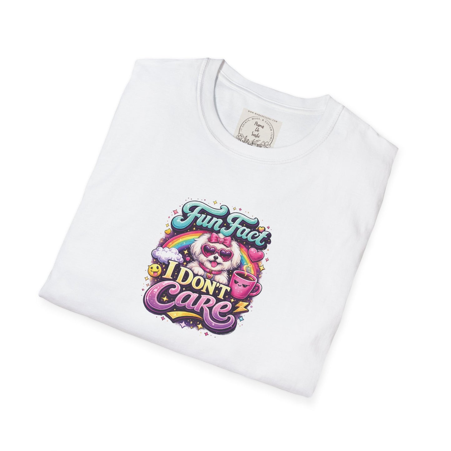 Unisex Softstyle T-Shirt - Fun Fact, I don't care - Maltese