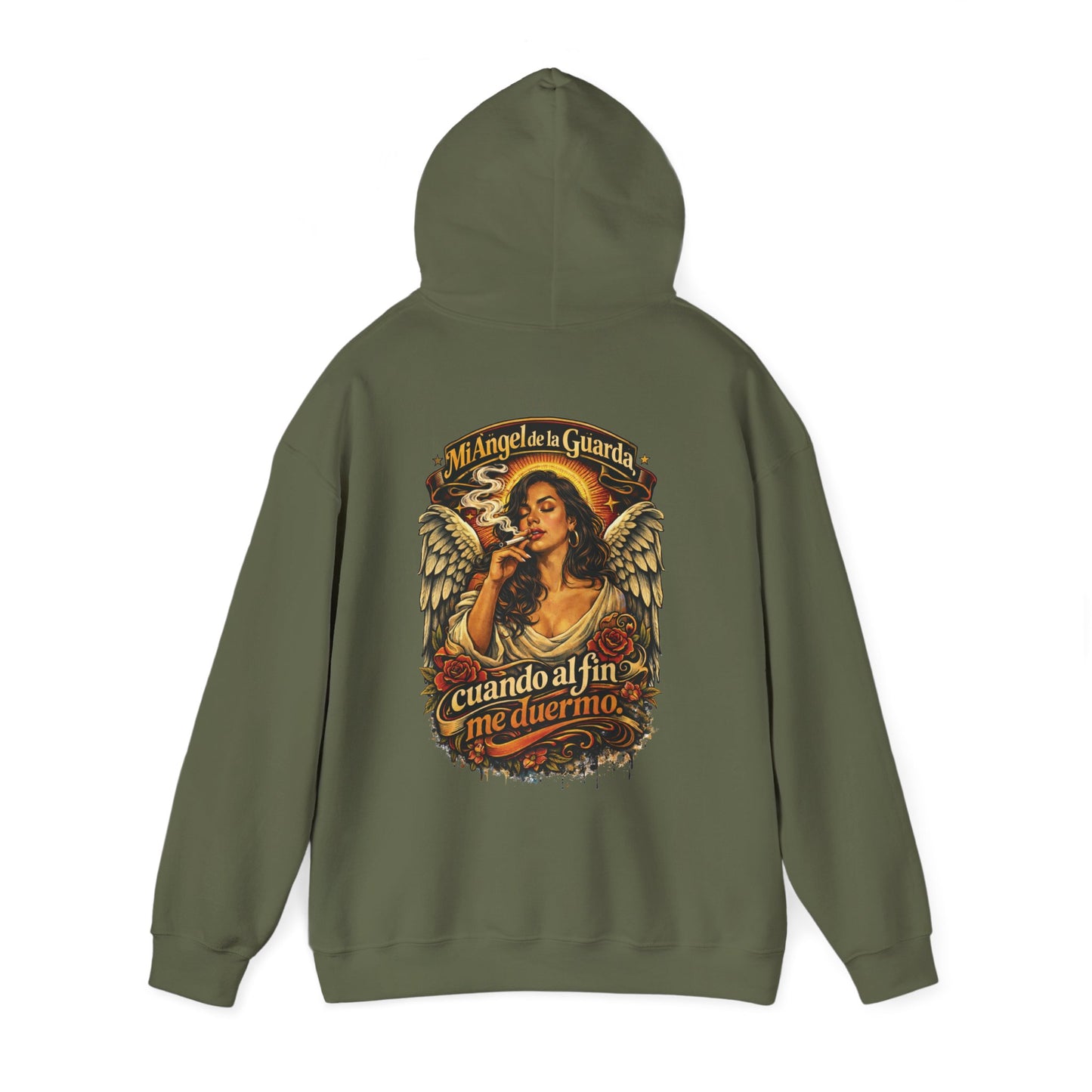 Unisex Heavy Blend™ Hooded Sweatshirt - Angel de Mi Guarda