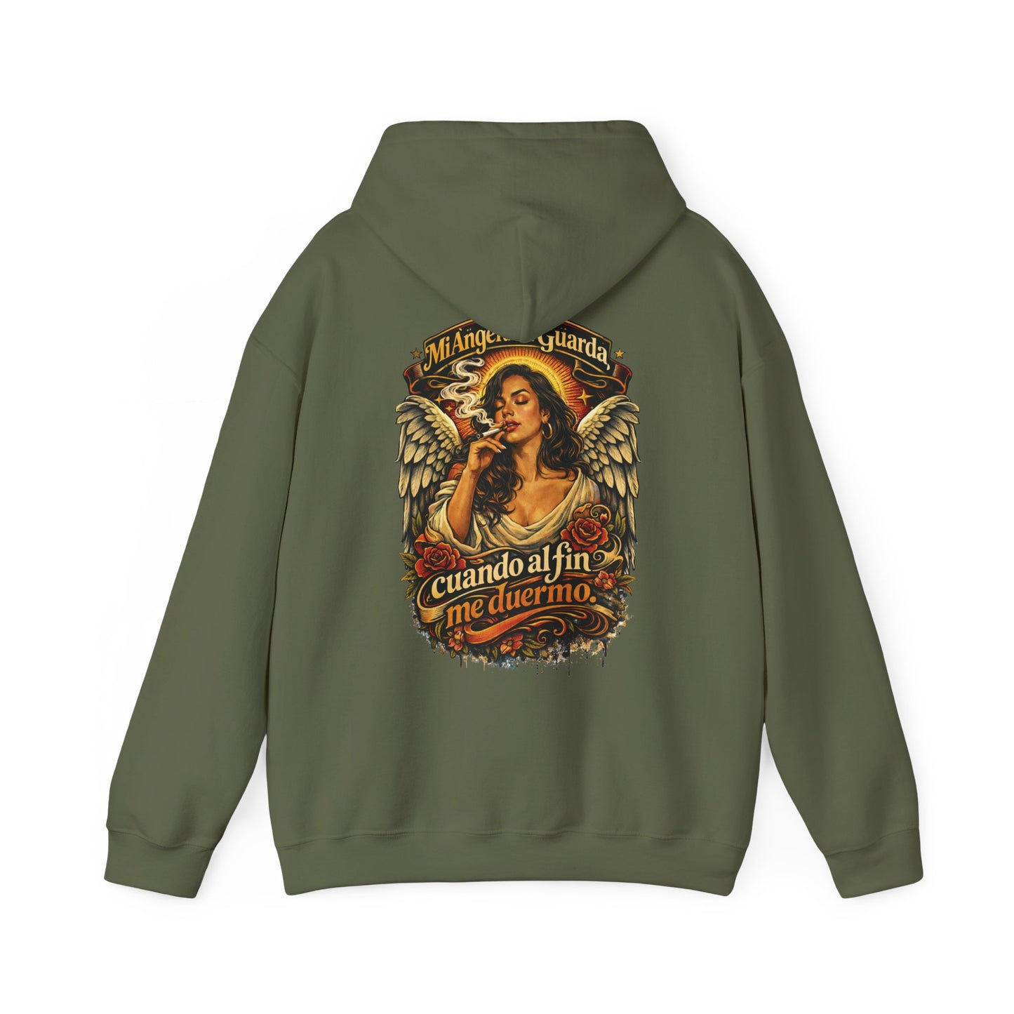 Unisex Heavy Blend™ Hooded Sweatshirt - Angel de Mi Guarda