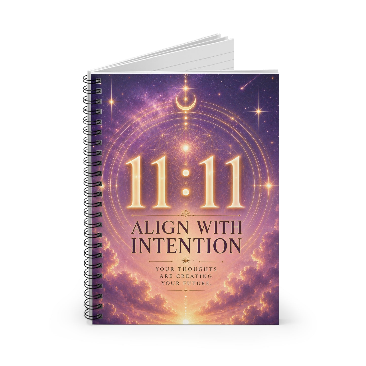 11:11 Align With Intention Spiral Notebook – Guided Manifestation Journal