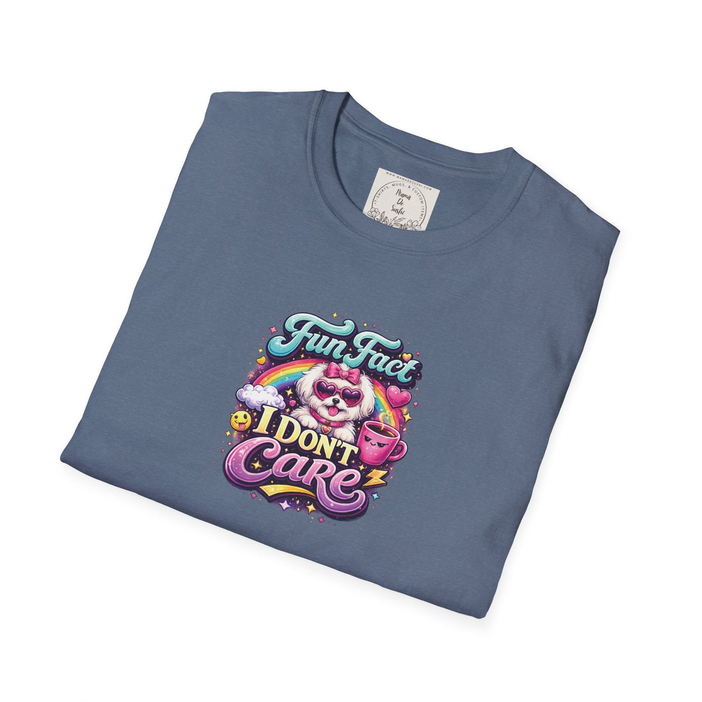 Unisex Softstyle T-Shirt - Fun Fact, I don't care - Maltese