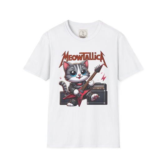 MeowTallicA Cat - Kitty - MamaDeSushi - Unisex Softstyle T-Shirt