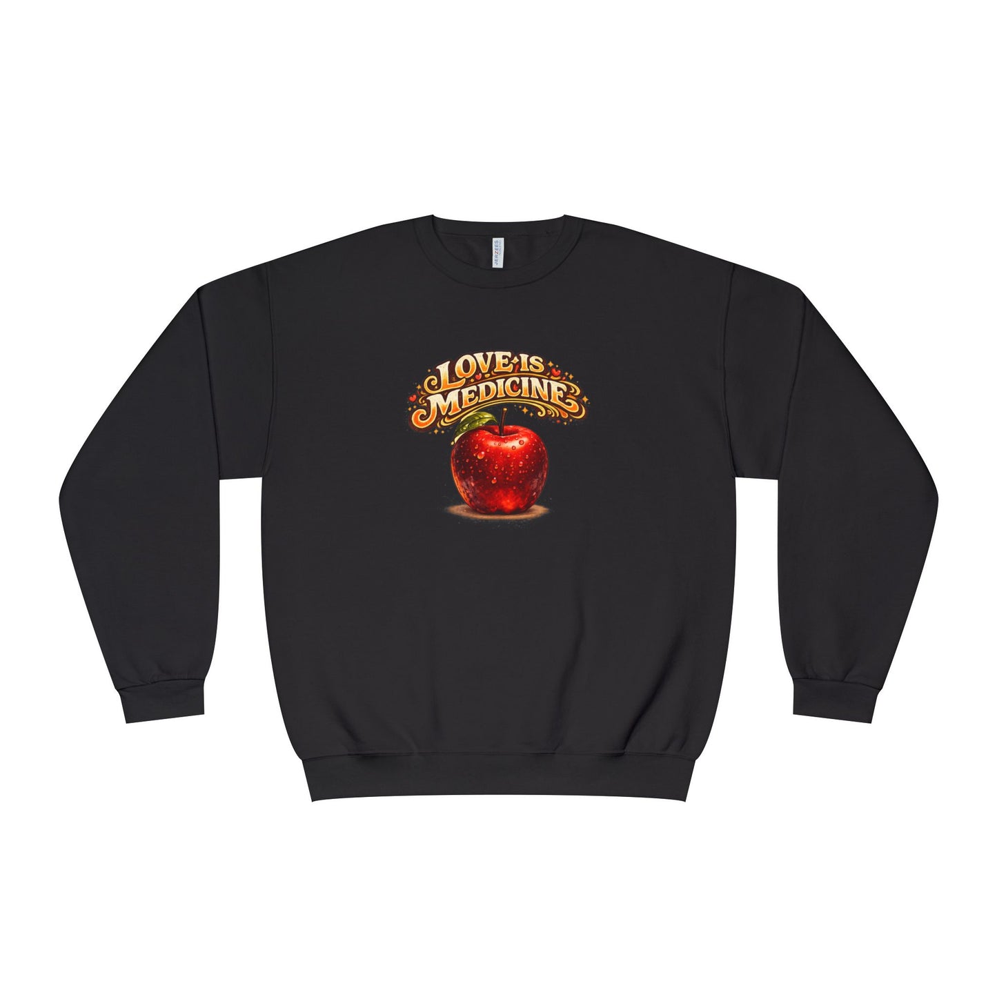 Unisex NuBlend® Crewneck Sweatshirt - Love is Medicine - Manzana