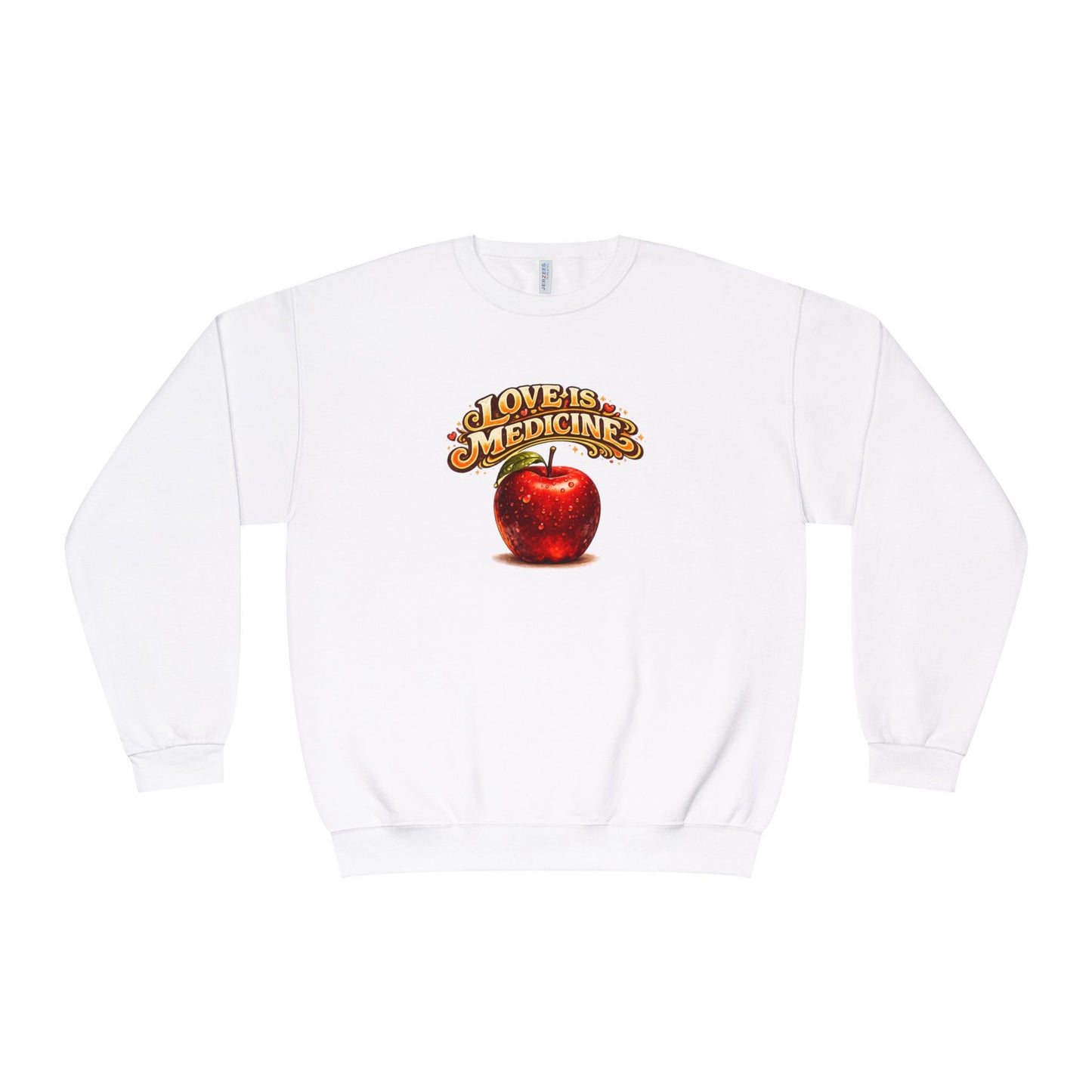 Unisex NuBlend® Crewneck Sweatshirt - Love is Medicine - Manzana