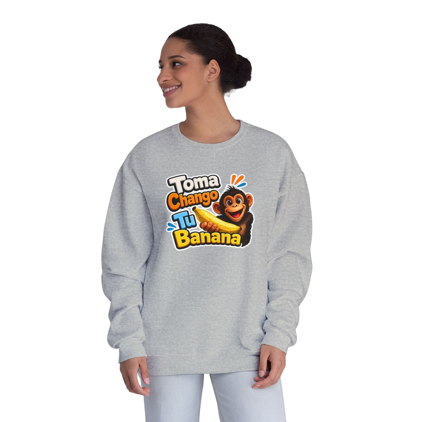 Unisex NuBlend® Crewneck Sweatshirt - Toma Chango Tu Banana