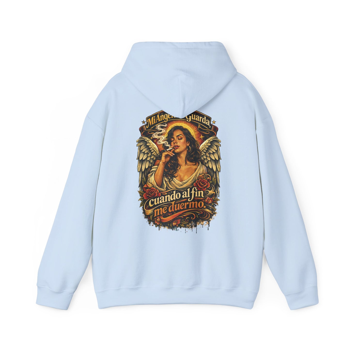 Unisex Heavy Blend™ Hooded Sweatshirt - Angel de Mi Guarda