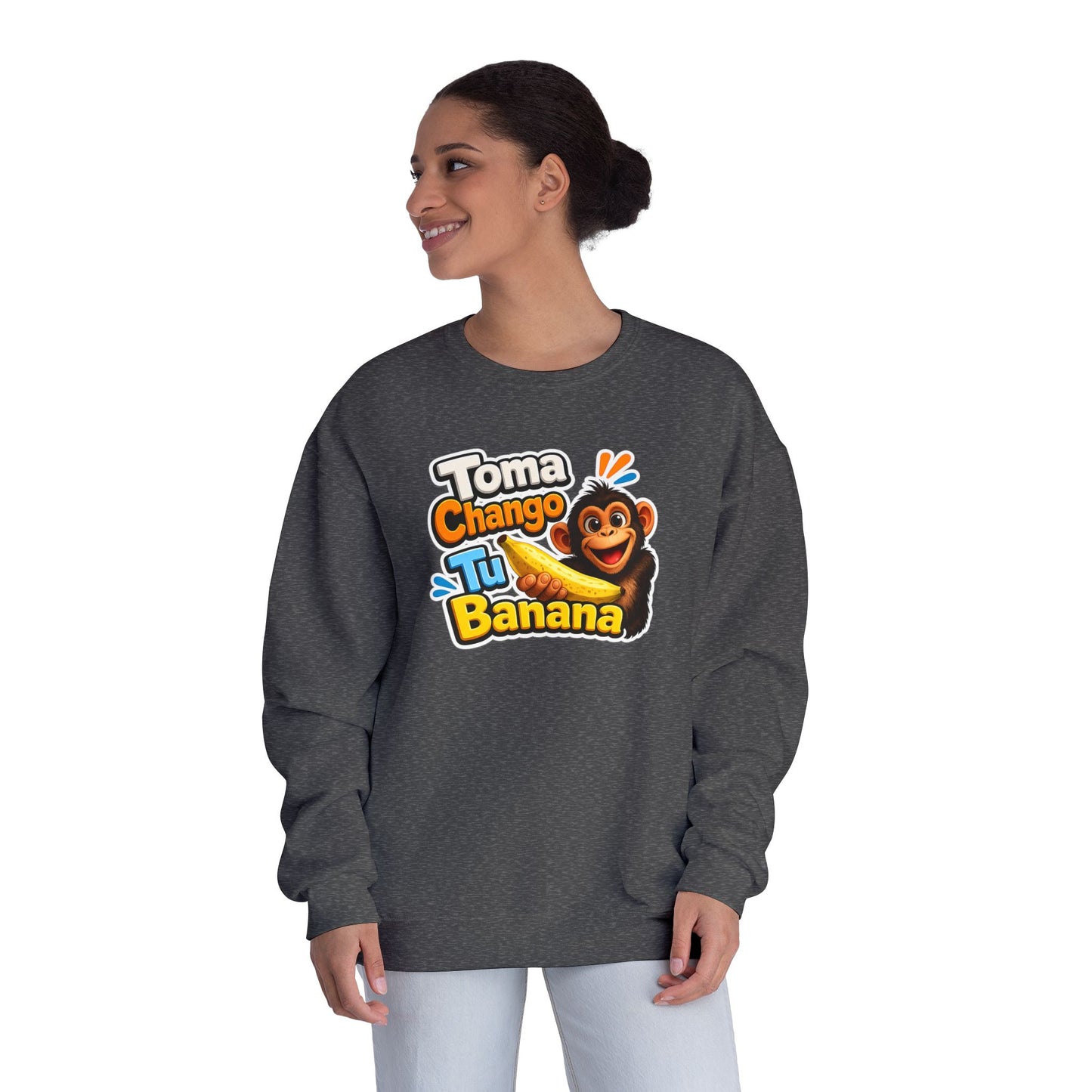 Unisex NuBlend® Crewneck Sweatshirt - Toma Chango Tu Banana