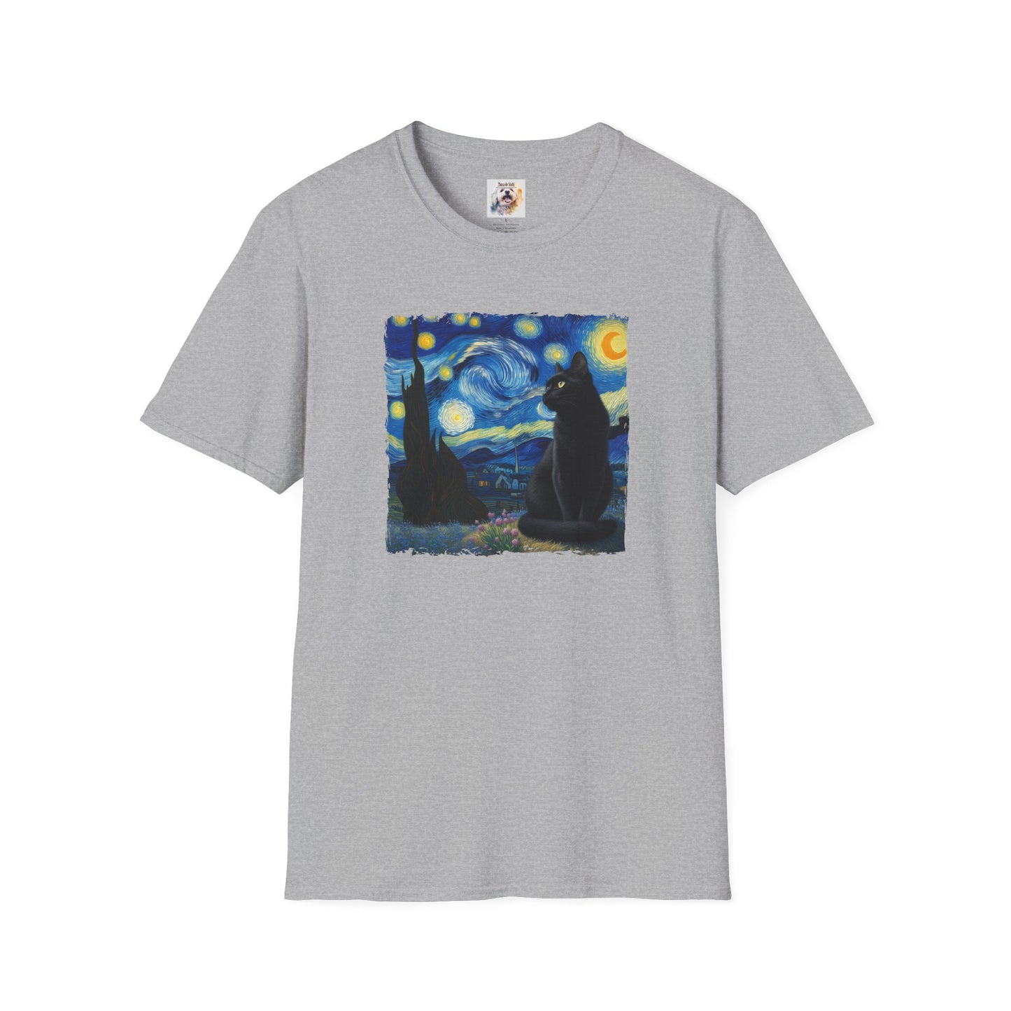 The BlackVang Cat - Kitty - MamaDeSushi - Unisex Softstyle T-Shirt