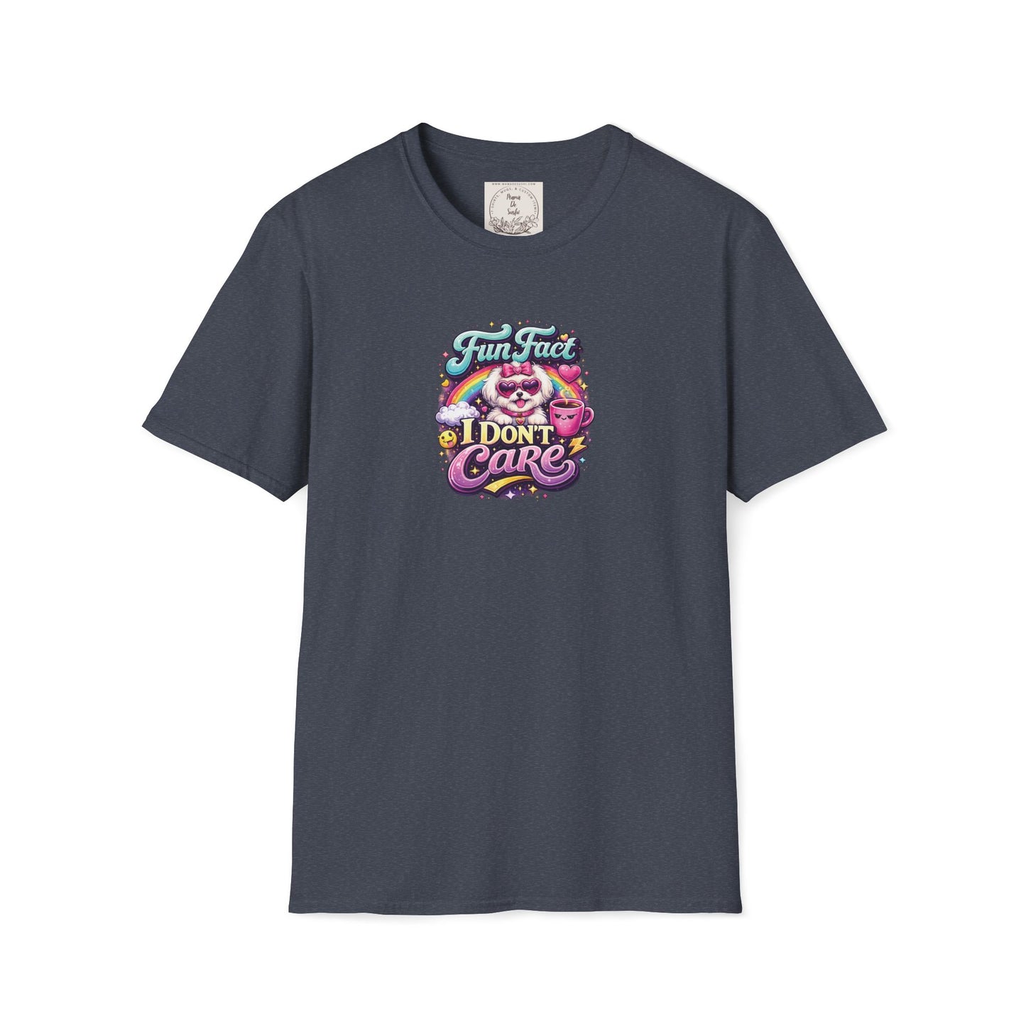 Unisex Softstyle T-Shirt - Fun Fact, I don't care - Maltese