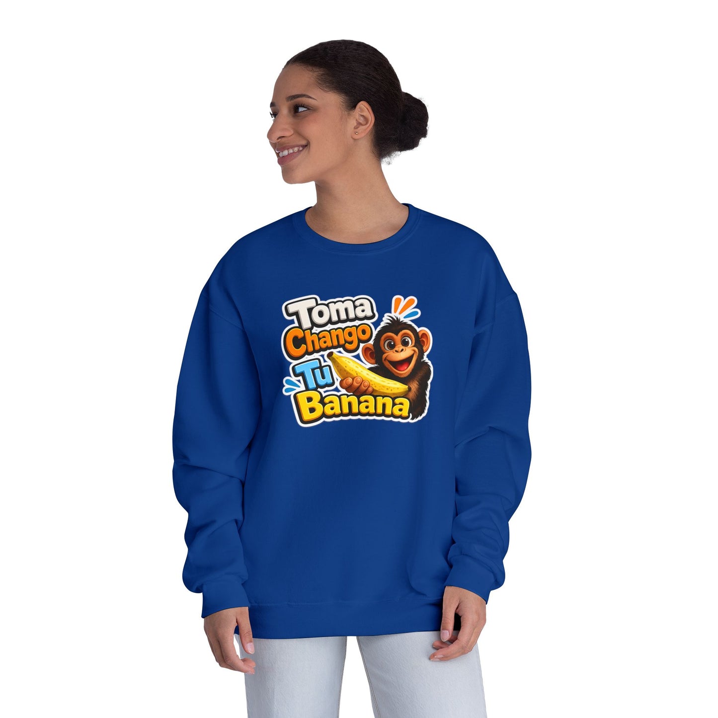 Unisex NuBlend® Crewneck Sweatshirt - Toma Chango Tu Banana