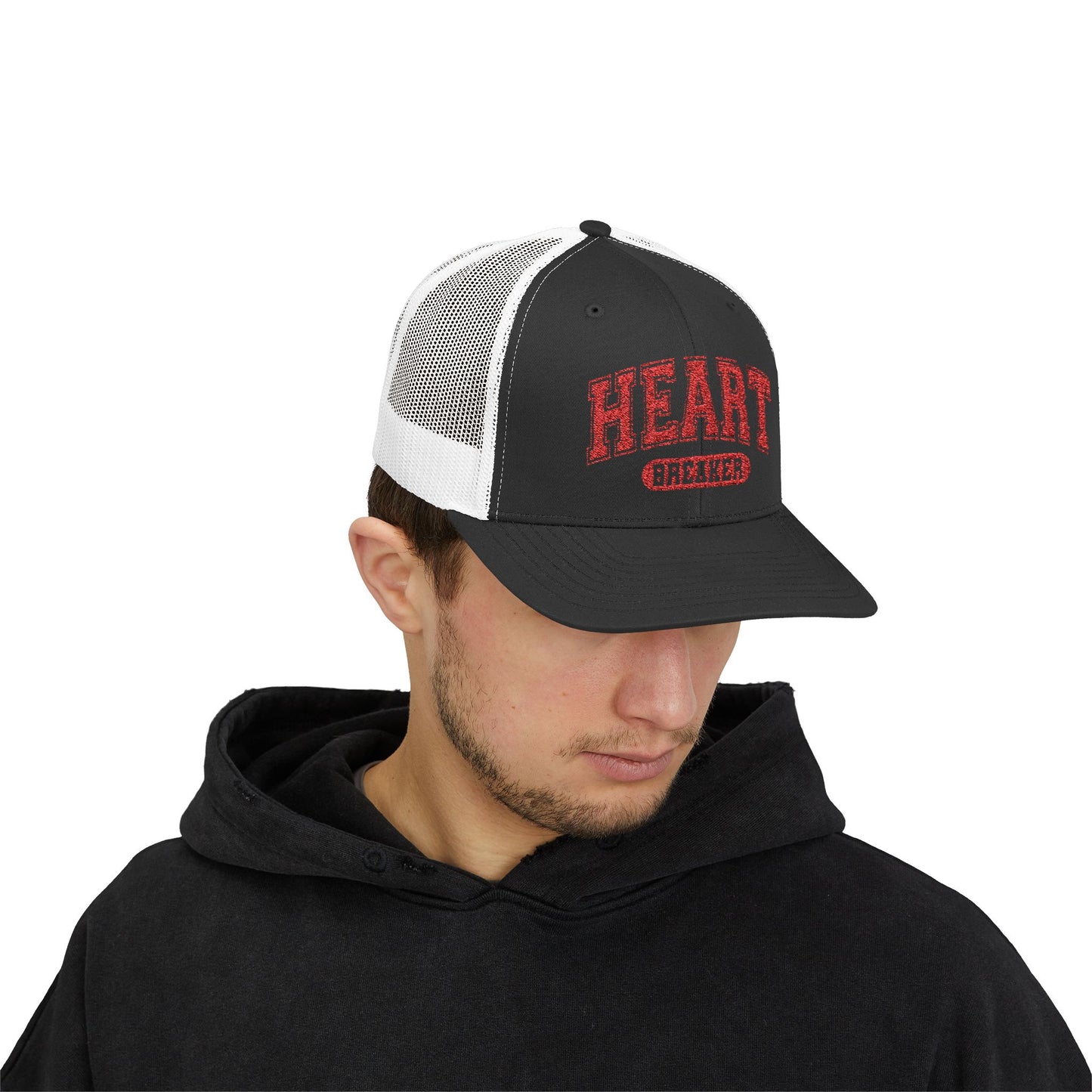 Heart Breaker Snapback Cap - Red Design, Gift for Him or Her, Hipster Hat, Cool Baseball Cap, Statement Headwear
