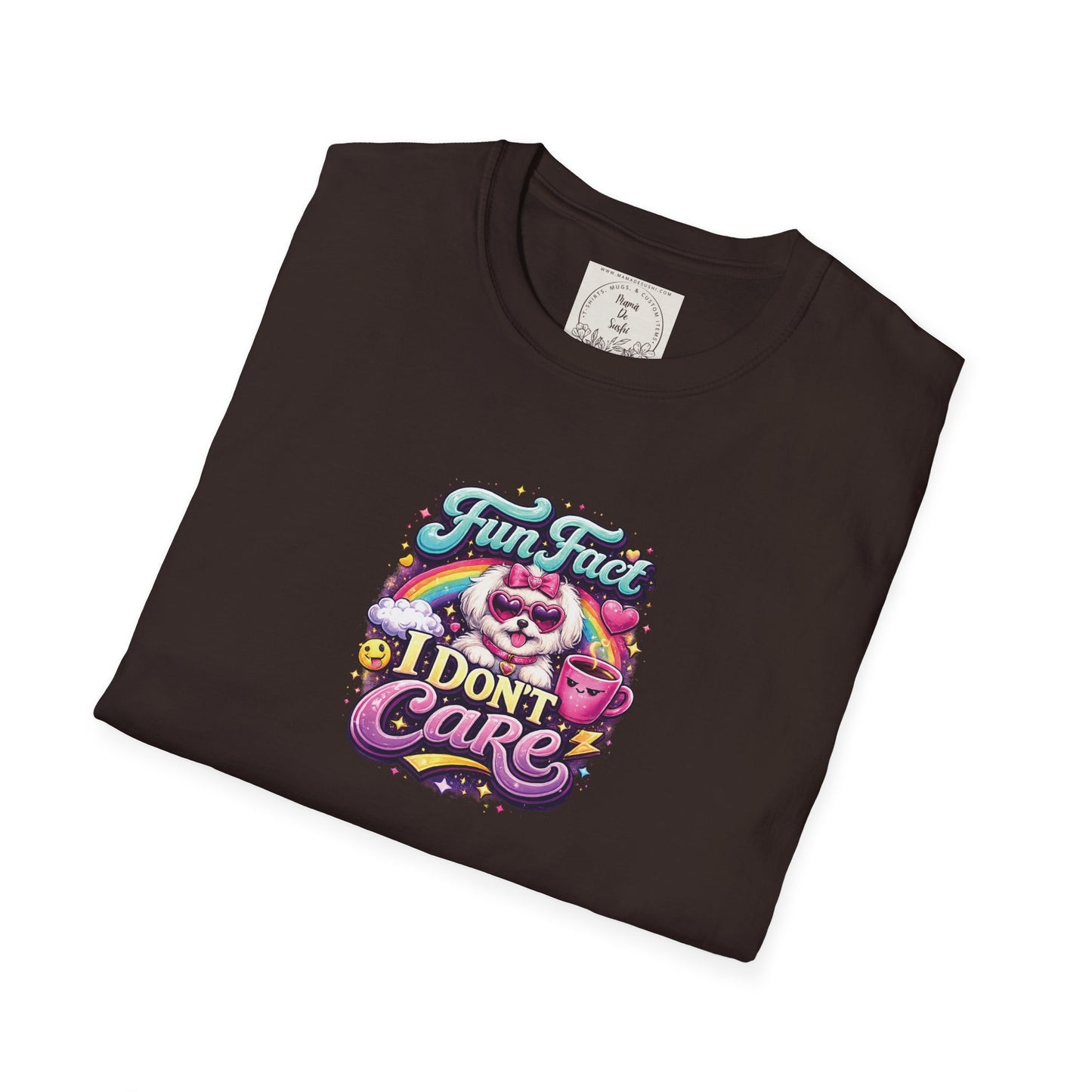 Unisex Softstyle T-Shirt - Fun Fact, I don't care - Maltese