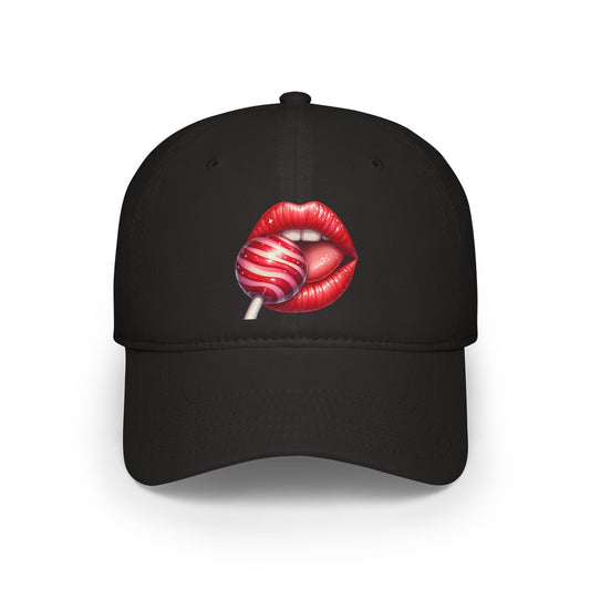 Red Lips Lollipop - Low Profile Baseball Cap