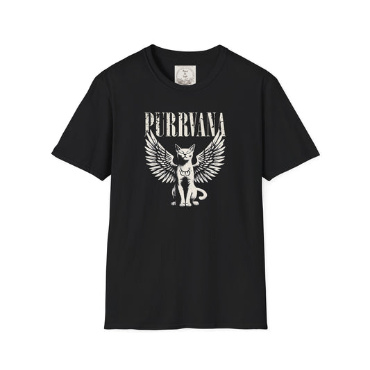 Purrvana - Cat - Kitty - MamaDeSushi - Unisex Softstyle T-Shirt