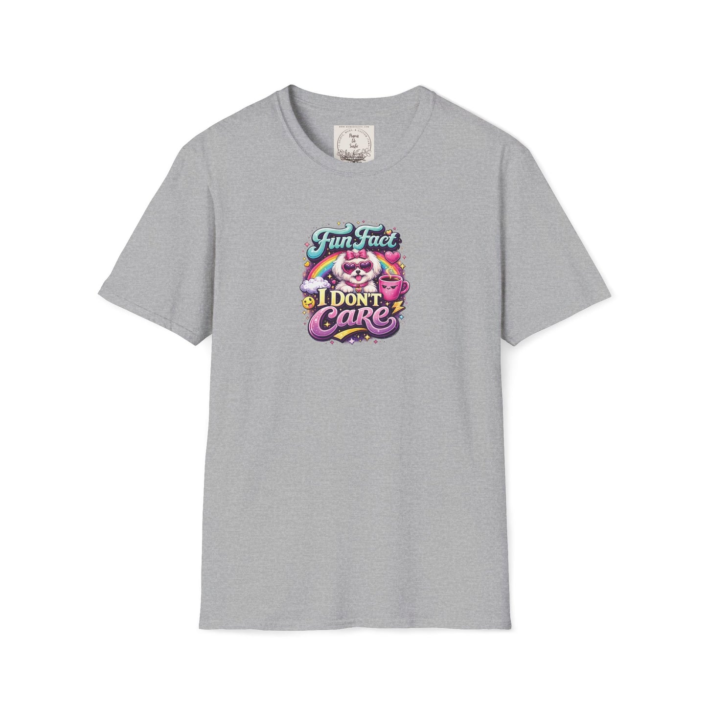 Unisex Softstyle T-Shirt - Fun Fact, I don't care - Maltese