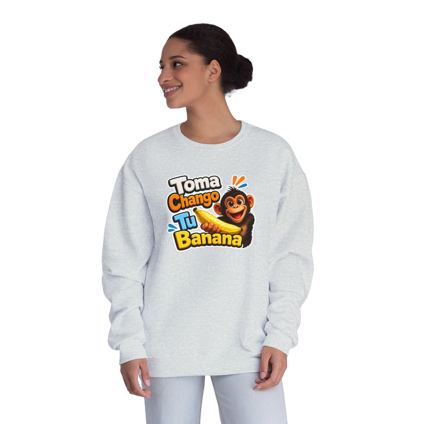 Unisex NuBlend® Crewneck Sweatshirt - Toma Chango Tu Banana