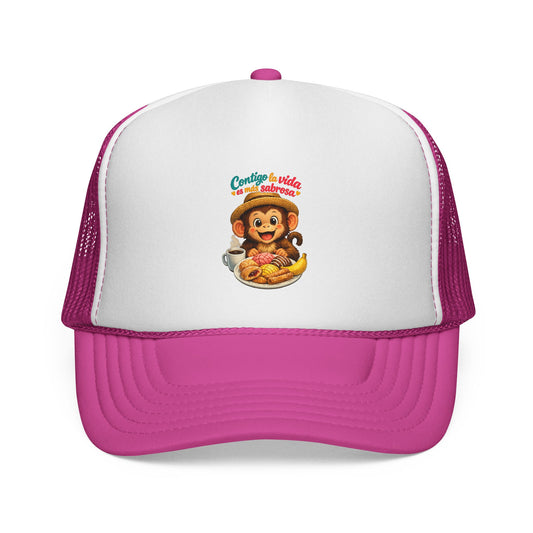 Trucker Caps - Contigo La Vida Es Mas Sabrosa