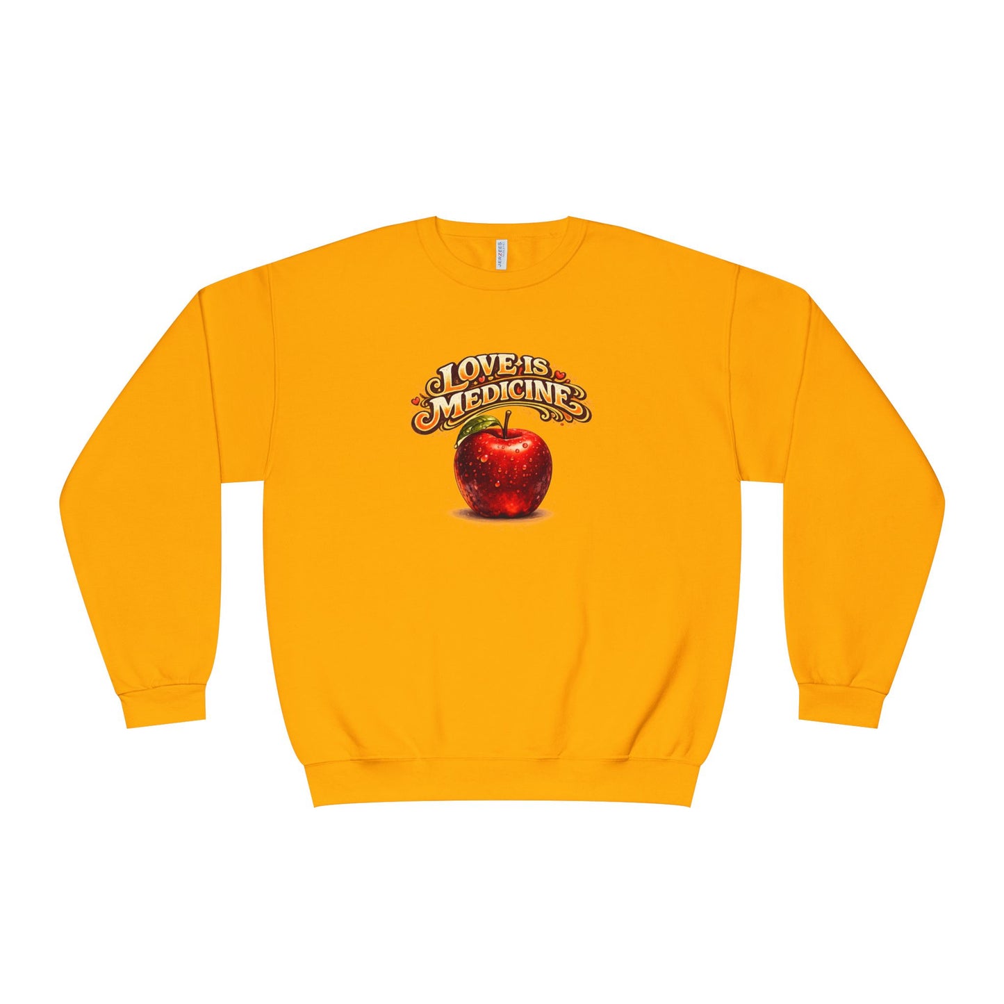Unisex NuBlend® Crewneck Sweatshirt - Love is Medicine - Manzana