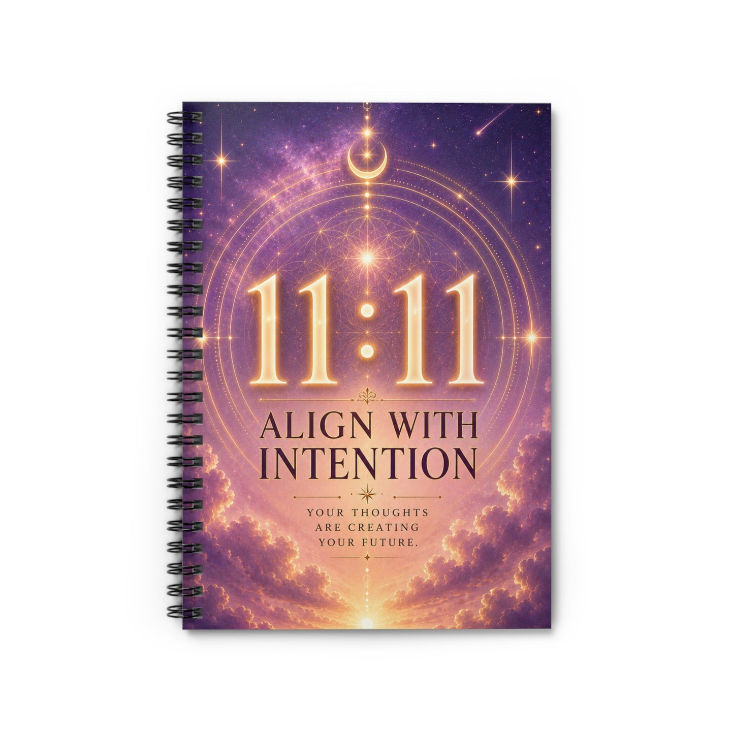 11:11 Align With Intention Spiral Notebook – Guided Manifestation Journal
