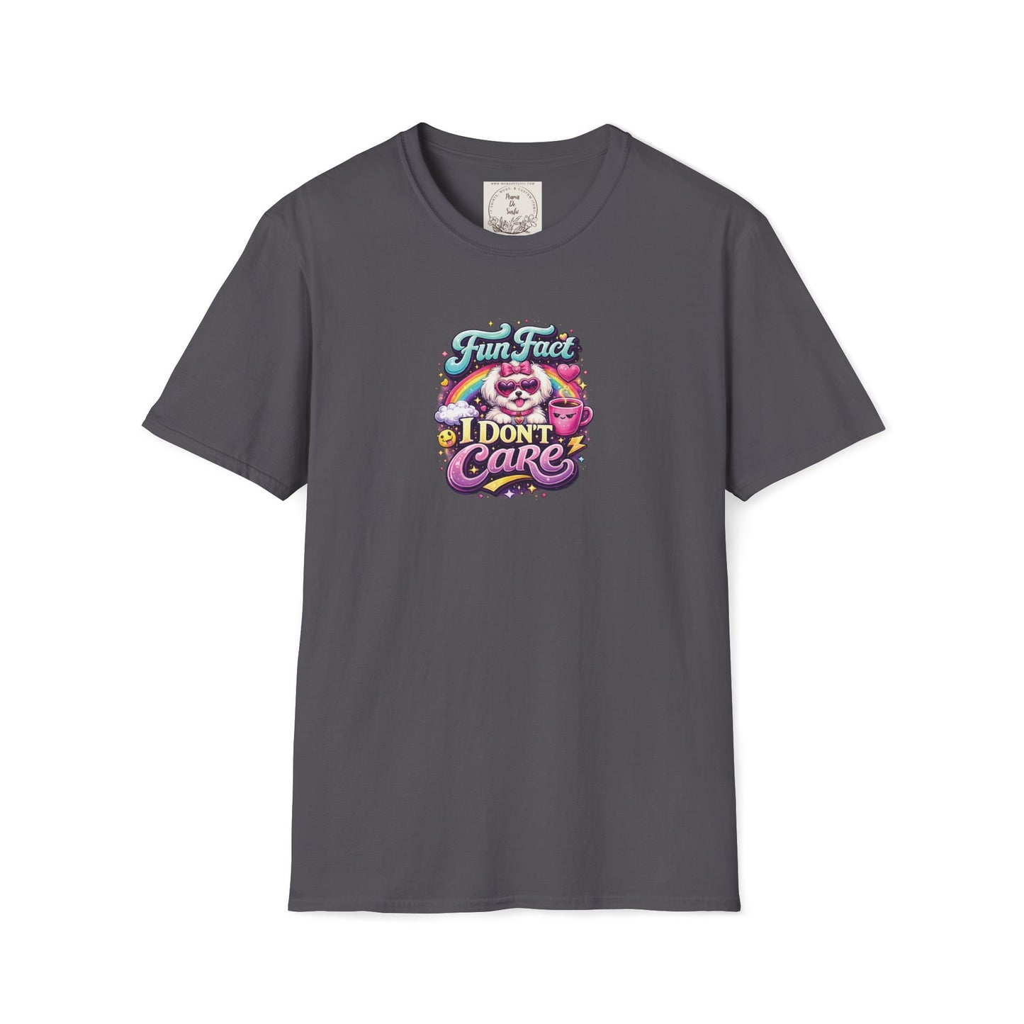 Unisex Softstyle T-Shirt - Fun Fact, I don't care - Maltese