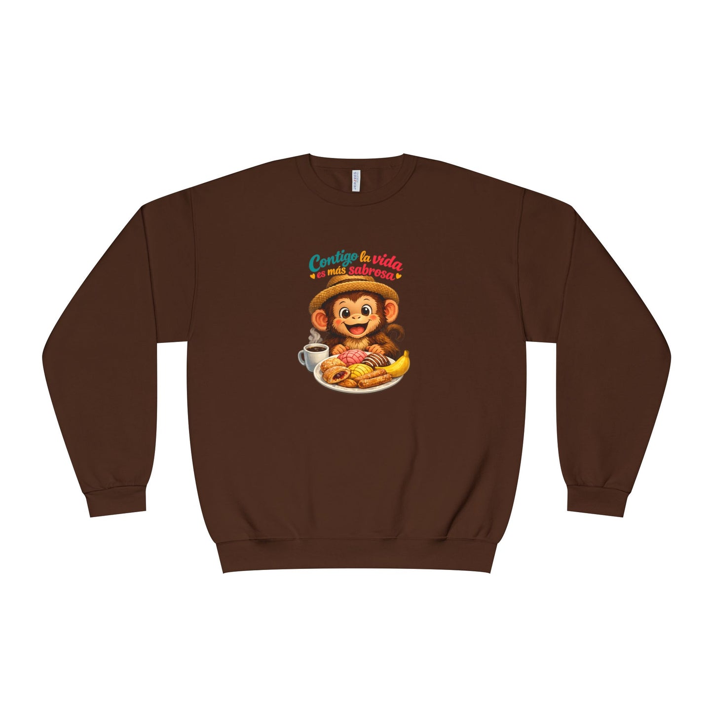 Unisex NuBlend® Crewneck Sweatshirt - Contigo La Vida Es Mas Sabrosa