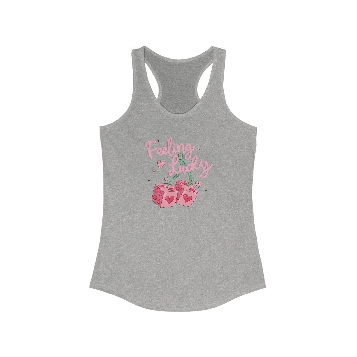 Racerback Tank - Feeling Lucky Women's Sleeveless Top Shirt