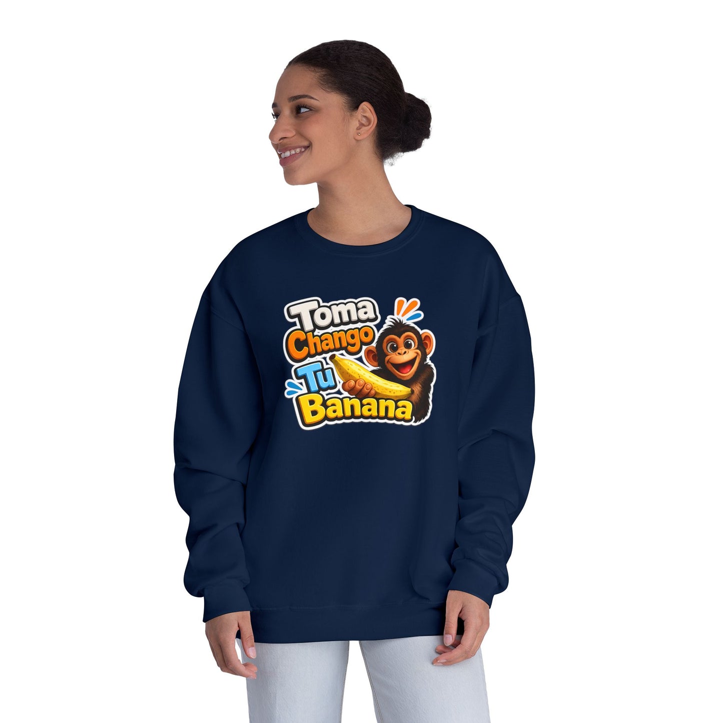 Unisex NuBlend® Crewneck Sweatshirt - Toma Chango Tu Banana