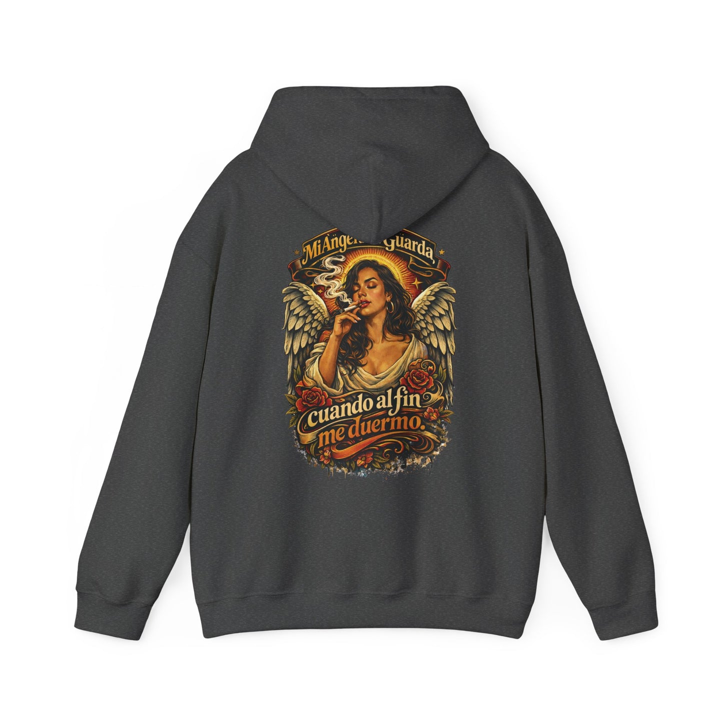 Unisex Heavy Blend™ Hooded Sweatshirt - Angel de Mi Guarda
