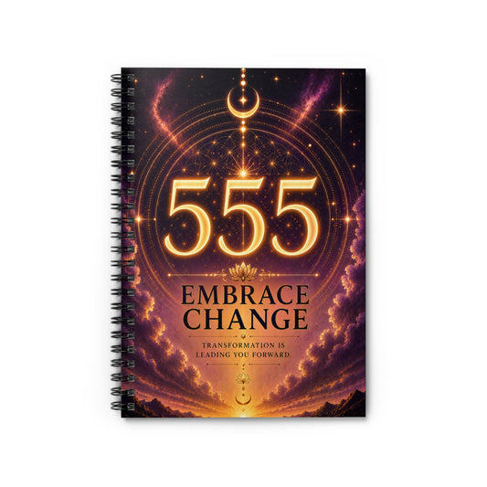 Spiral Notebook — '555 Embrace Change' Ruled Journal