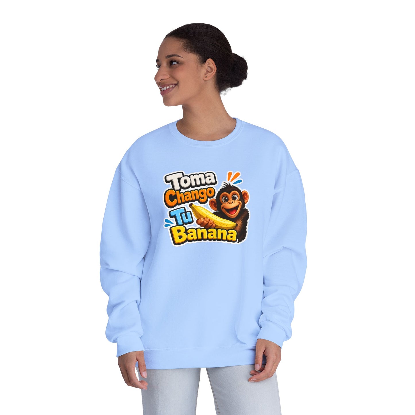 Unisex NuBlend® Crewneck Sweatshirt - Toma Chango Tu Banana