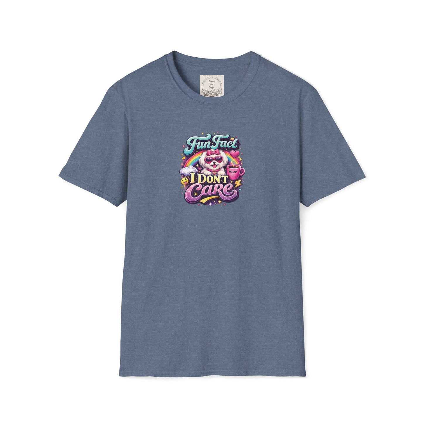 Unisex Softstyle T-Shirt - Fun Fact, I don't care - Maltese