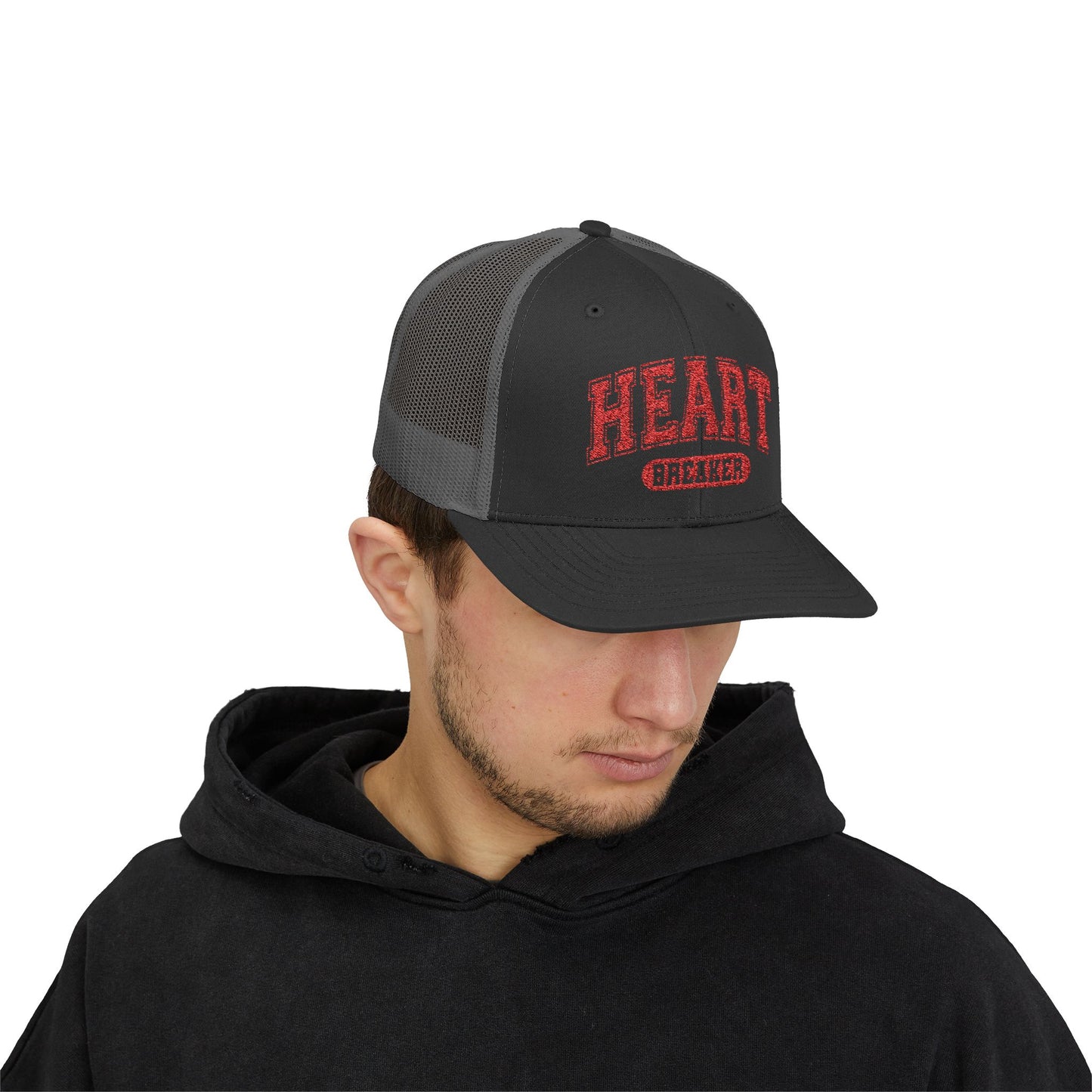 Heart Breaker Snapback Cap - Red Design, Gift for Him or Her, Hipster Hat, Cool Baseball Cap, Statement Headwear