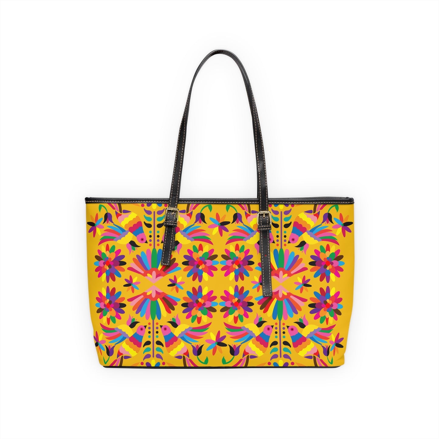 Yellow - Chic PU Leather Shoulder Bag - Fashionable Tote for Confident Women, Perfect Gift for Celebrations