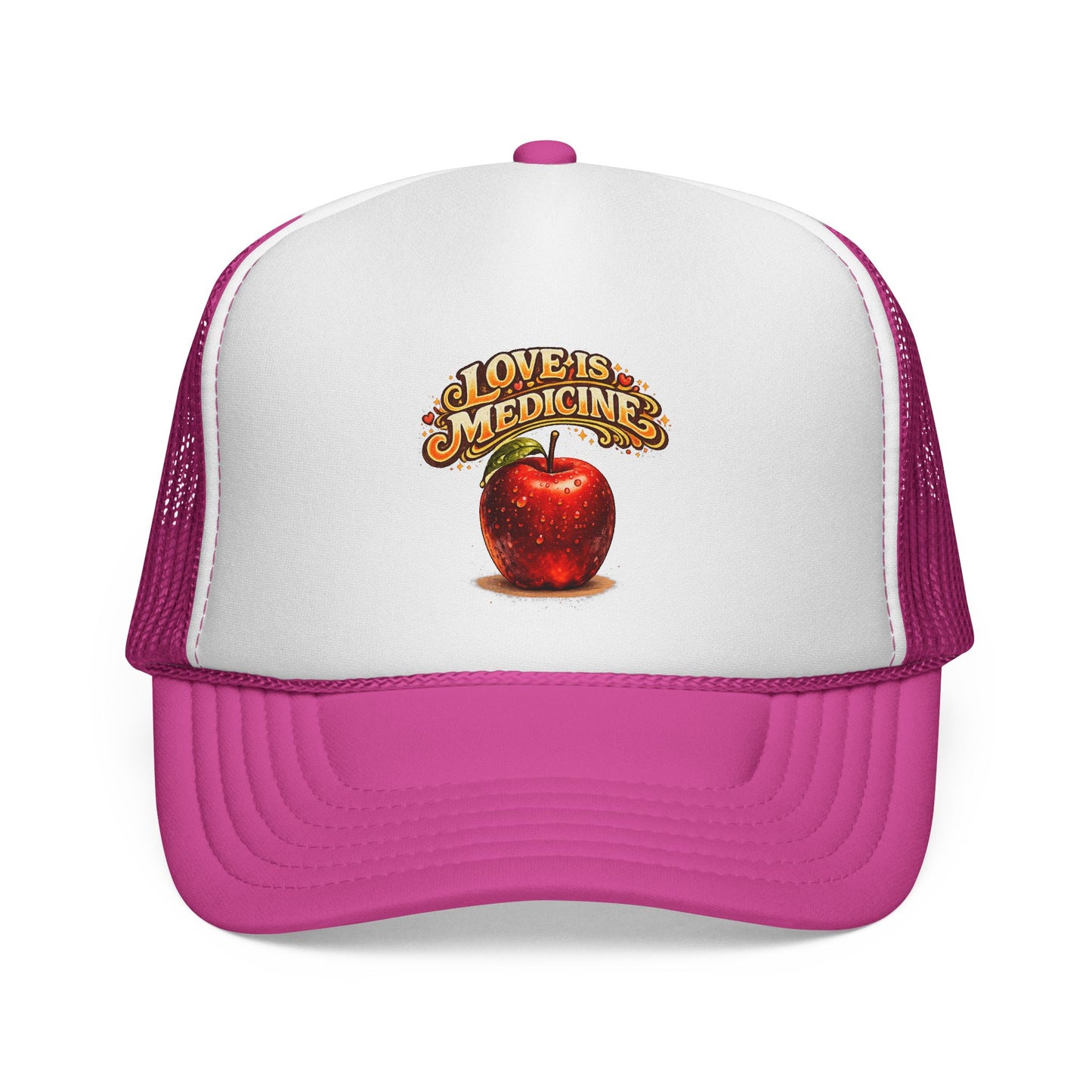 Trucker Caps - Love is Medicine - Manzana