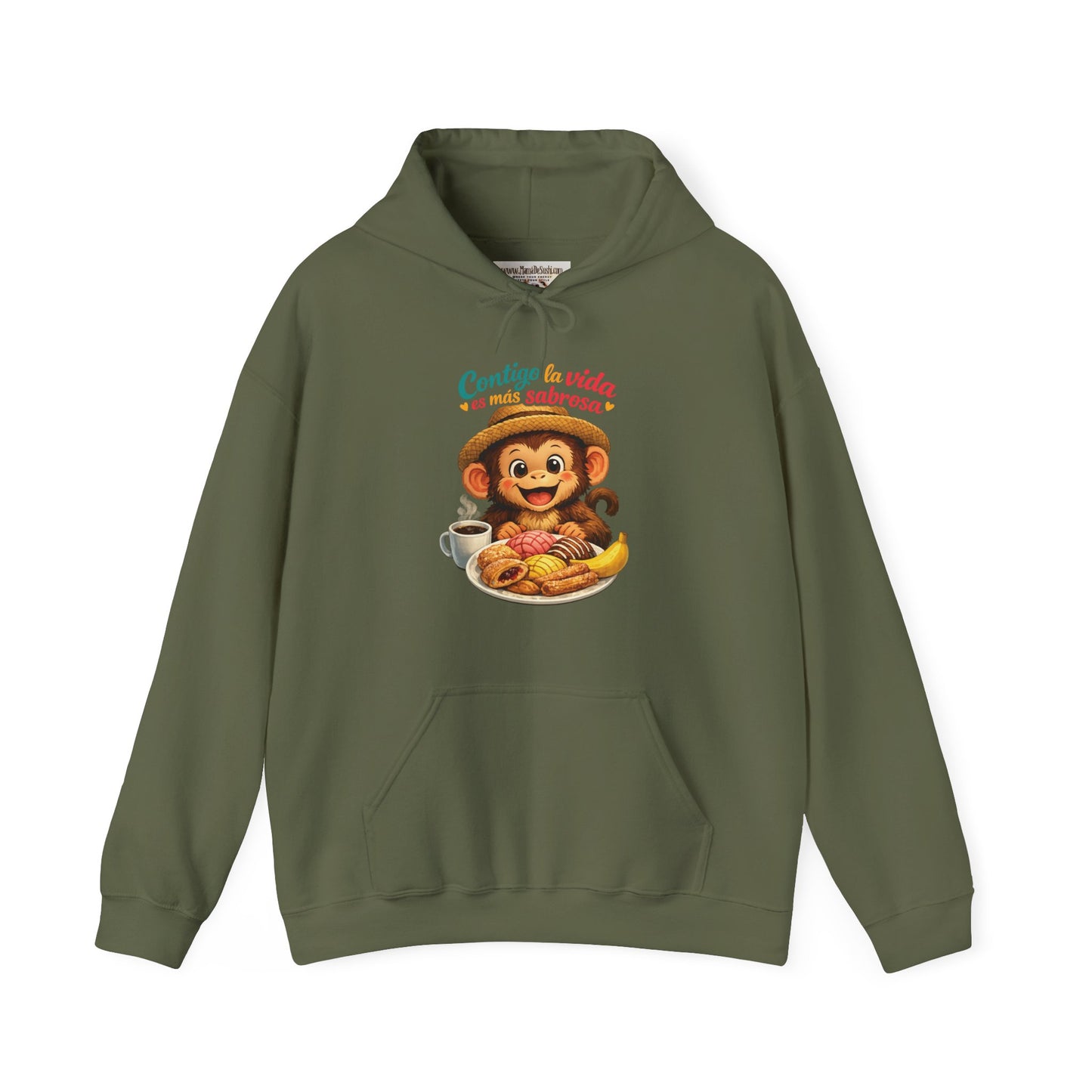 Unisex Heavy Blend™ Hooded Sweatshirt - Contigo la vida es mas sabrosa