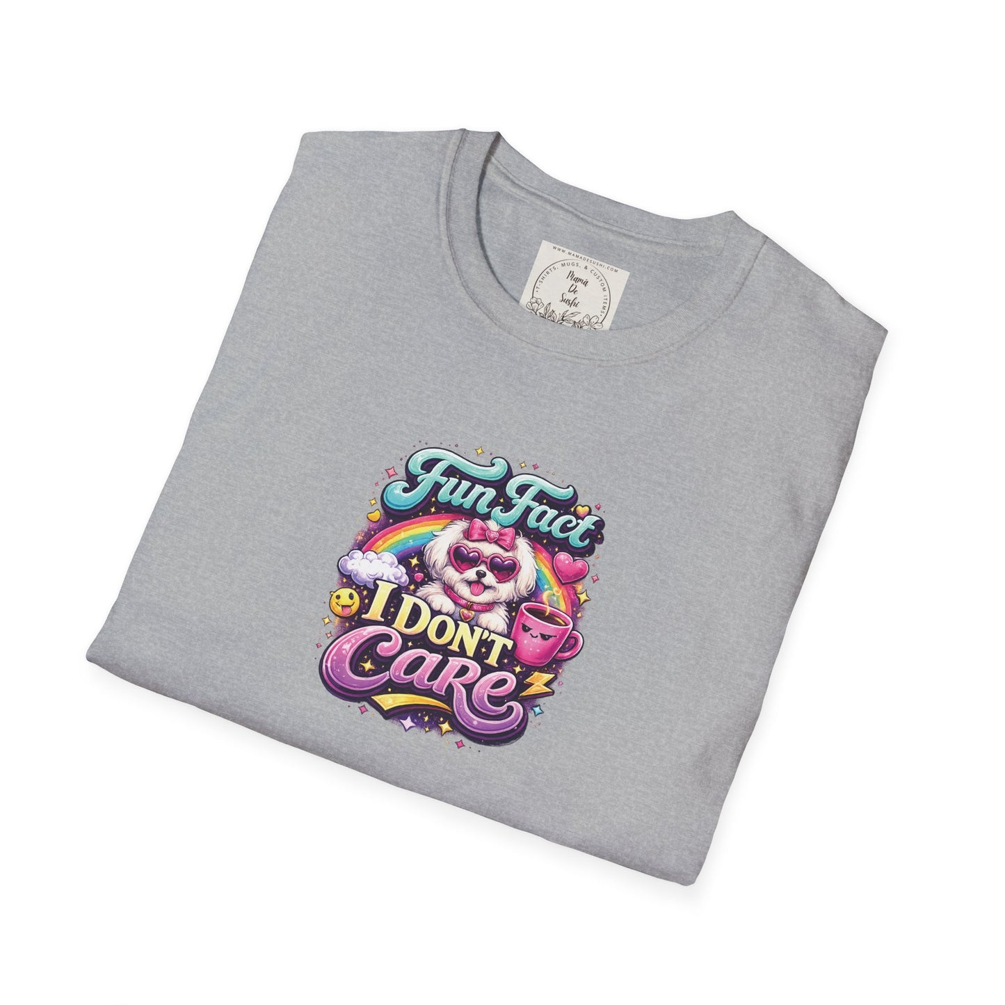 Unisex Softstyle T-Shirt - Fun Fact, I don't care - Maltese