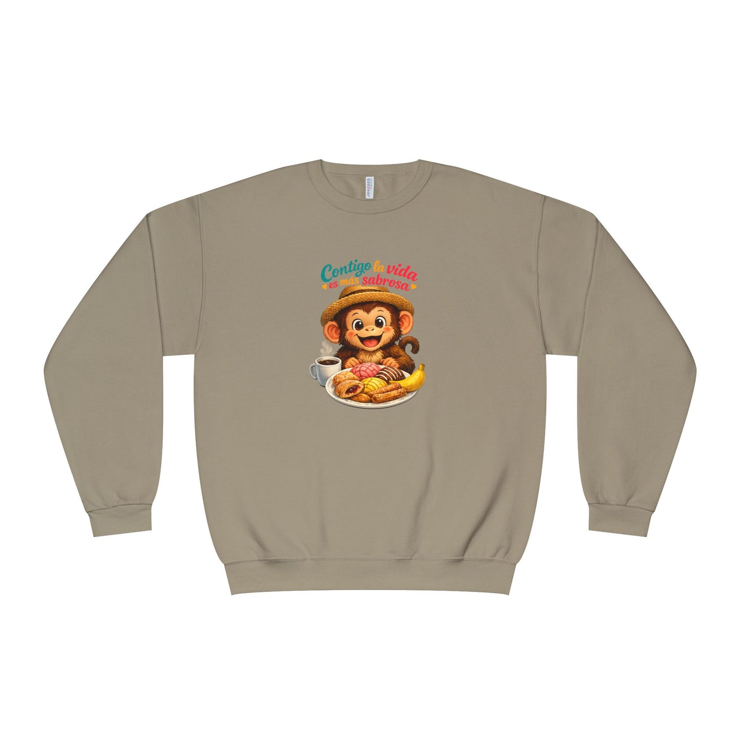 Unisex NuBlend® Crewneck Sweatshirt - Contigo La Vida Es Mas Sabrosa