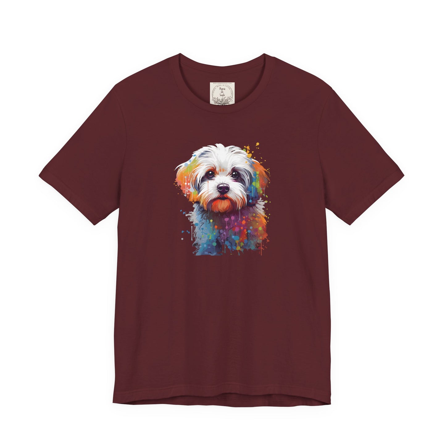 Splish Splash Maltese - MamaDeSushi - Unisex Jersey Short Sleeve Tee