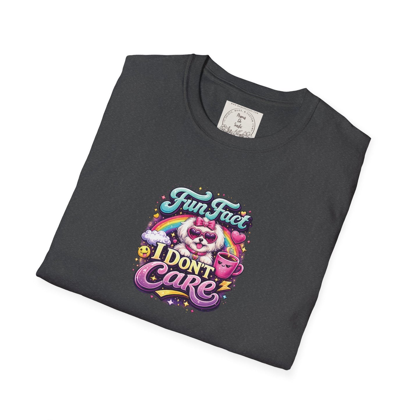 Unisex Softstyle T-Shirt - Fun Fact, I don't care - Maltese