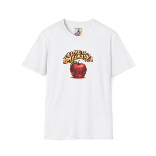Unisex Softstyle T-Shirt - Love is Medicine - Manzana