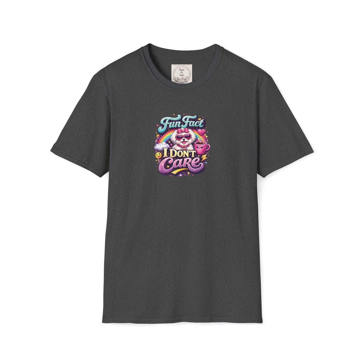 Unisex Softstyle T-Shirt - Fun Fact, I don't care - Maltese