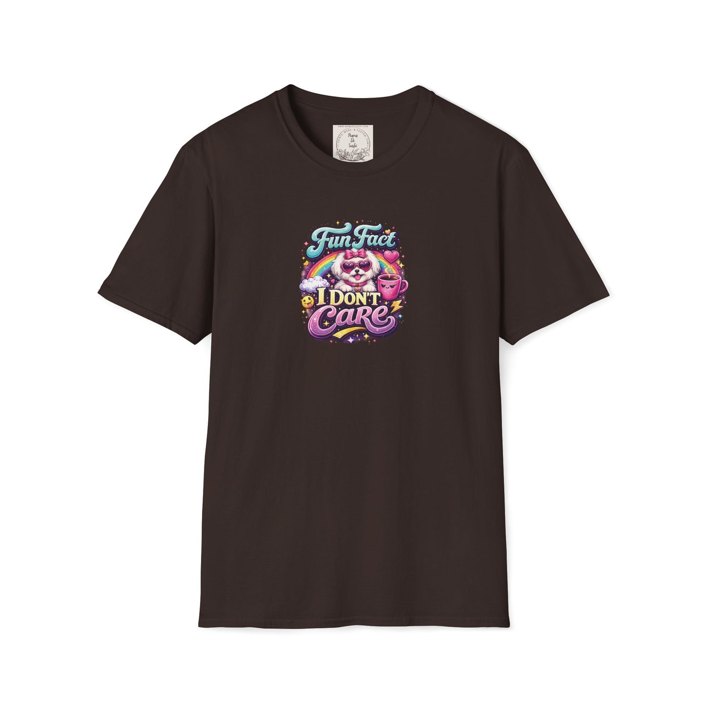Unisex Softstyle T-Shirt - Fun Fact, I don't care - Maltese
