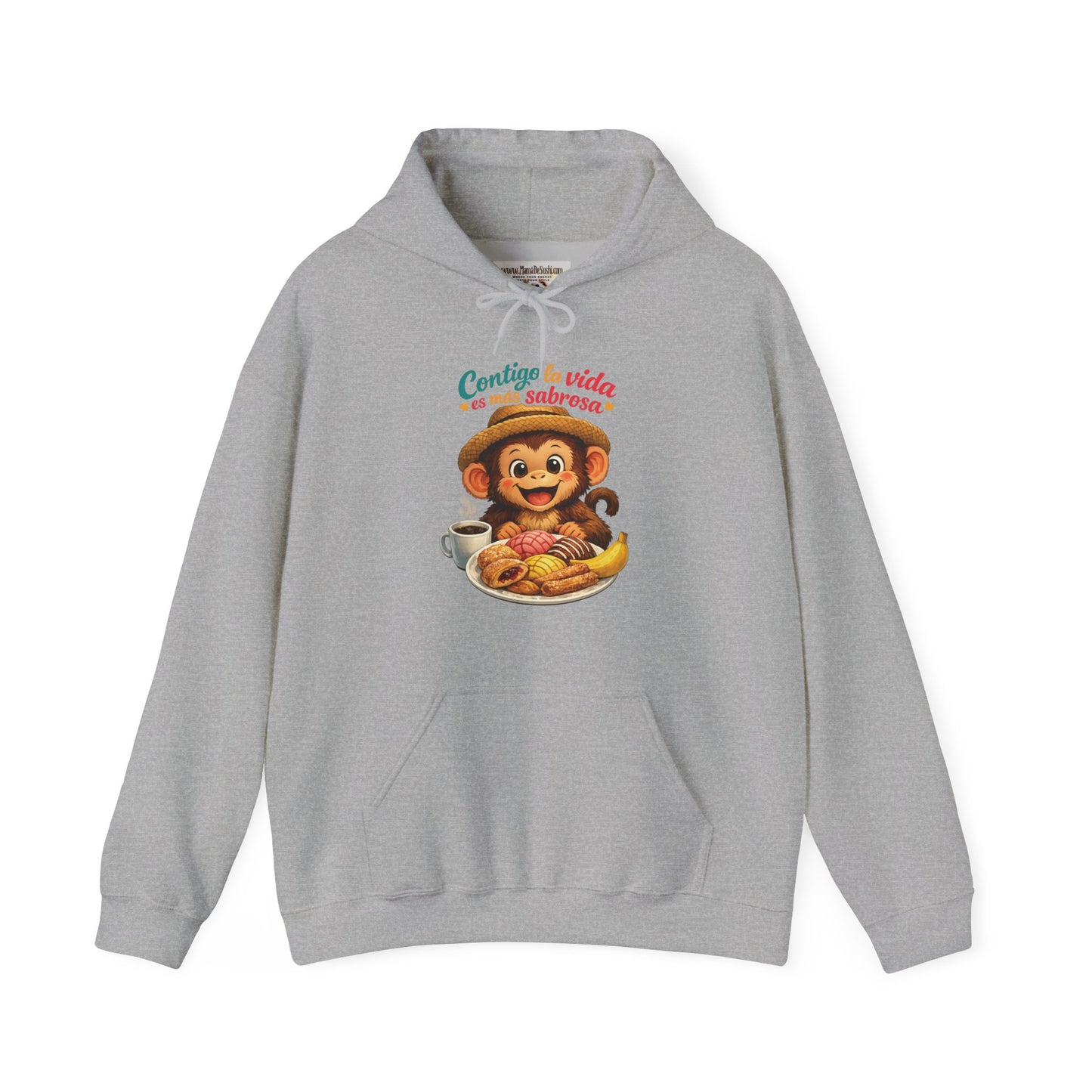 Unisex Heavy Blend™ Hooded Sweatshirt - Contigo la vida es mas sabrosa