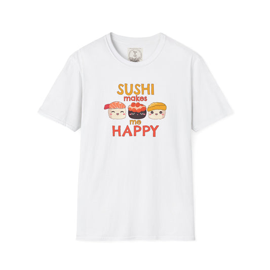 Sushi makes me happy - Sushi - MamaDeSushi - Unisex Softstyle T-Shirt
