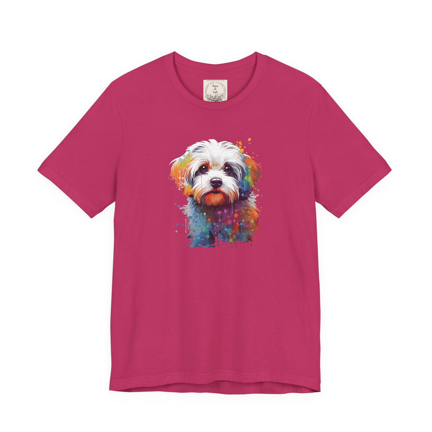Splish Splash Maltese - MamaDeSushi - Unisex Jersey Short Sleeve Tee