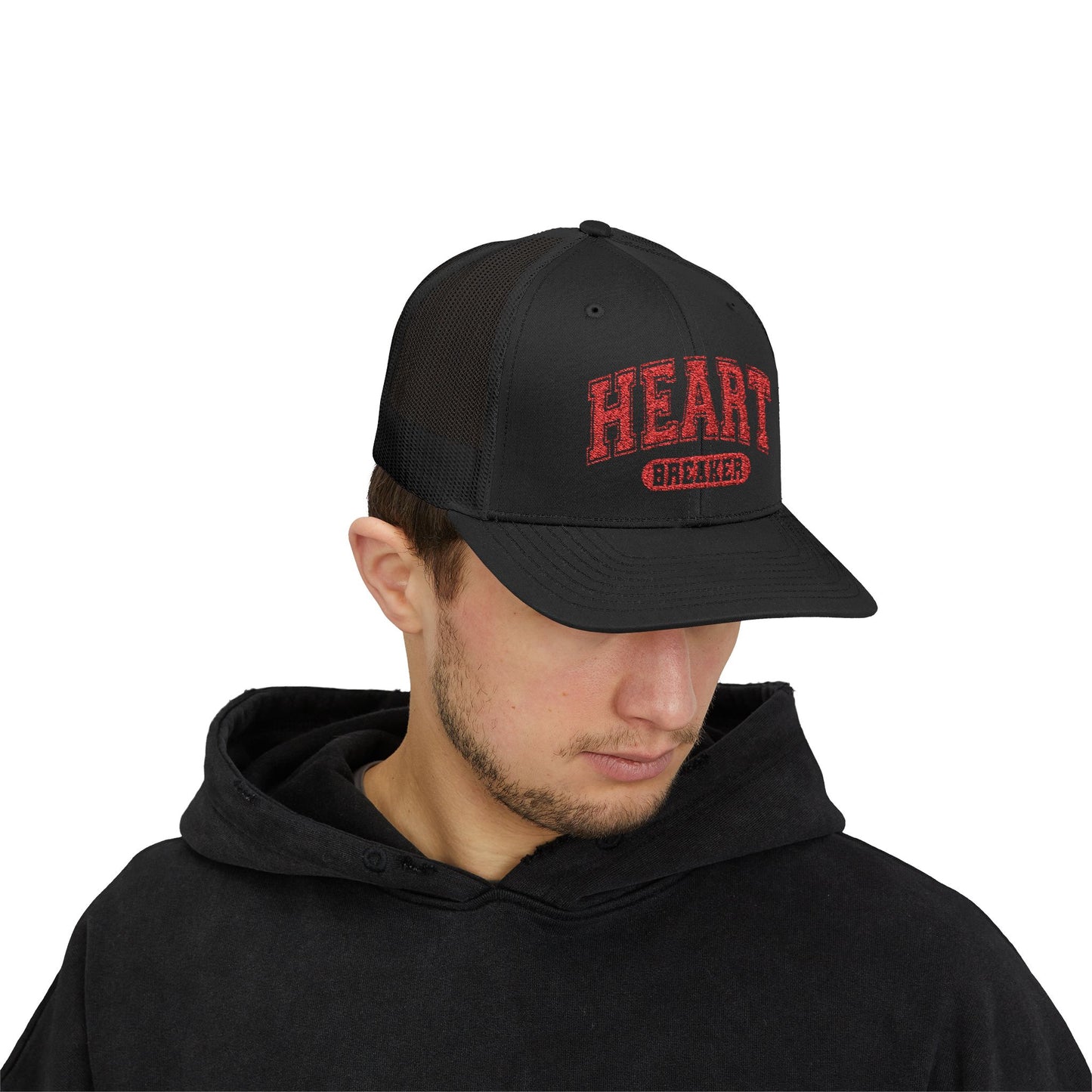 Heart Breaker Snapback Cap - Red Design, Gift for Him or Her, Hipster Hat, Cool Baseball Cap, Statement Headwear